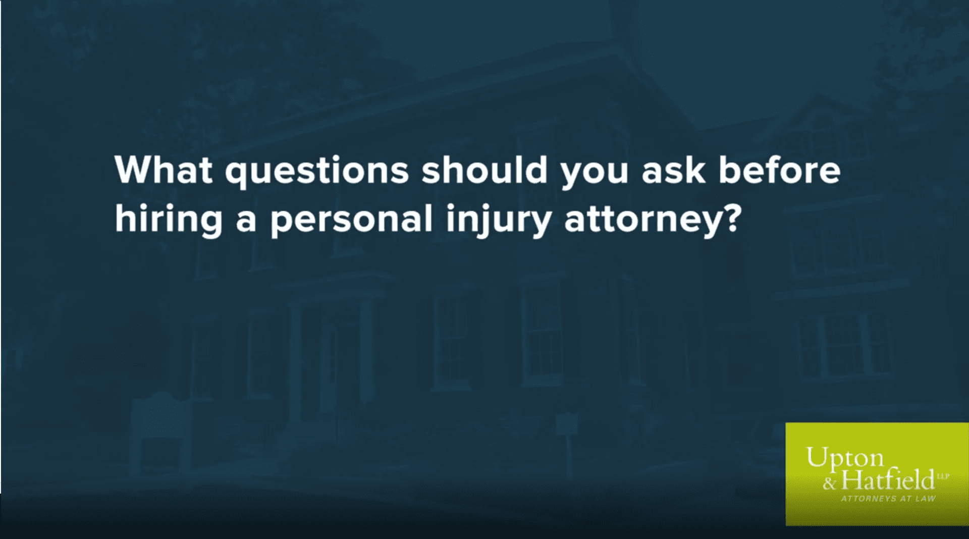 Video: What You Need To Know Before Hiring A Personal Injury Lawyer